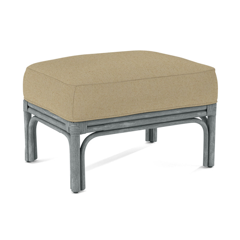 Boca Ottoman, Brown Geometric, 0456-33, Nickel
