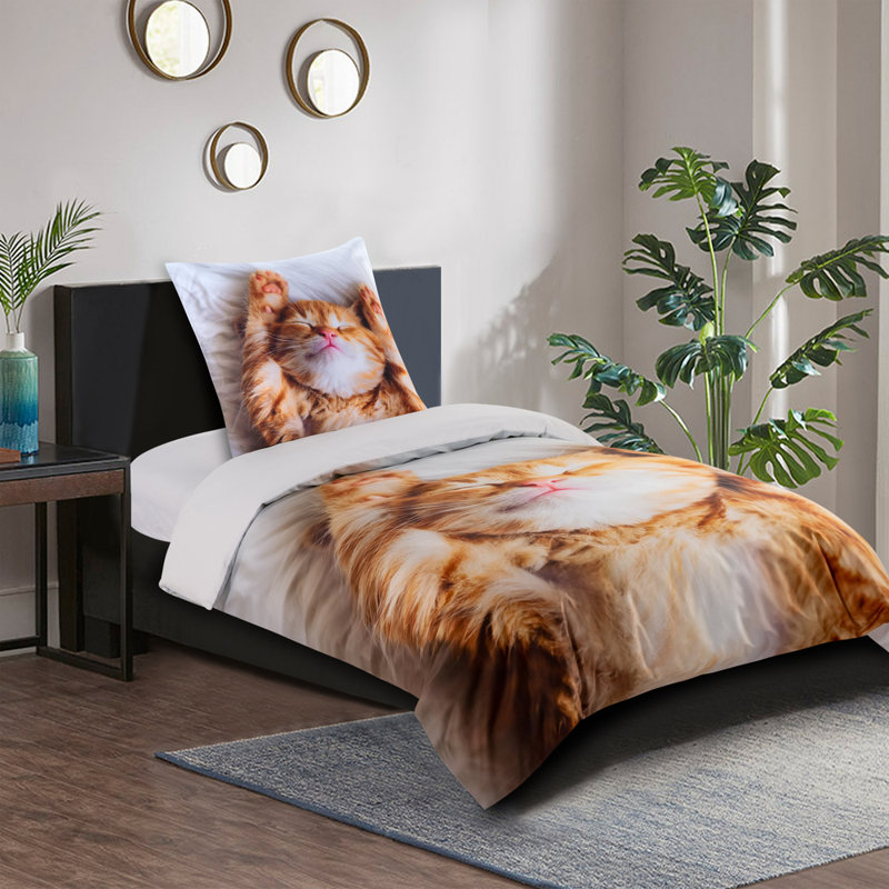Cotton No Pattern Duvet Cover Set with Pillowcases