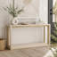 Console rectangulaire en placage de bois massif-212909979