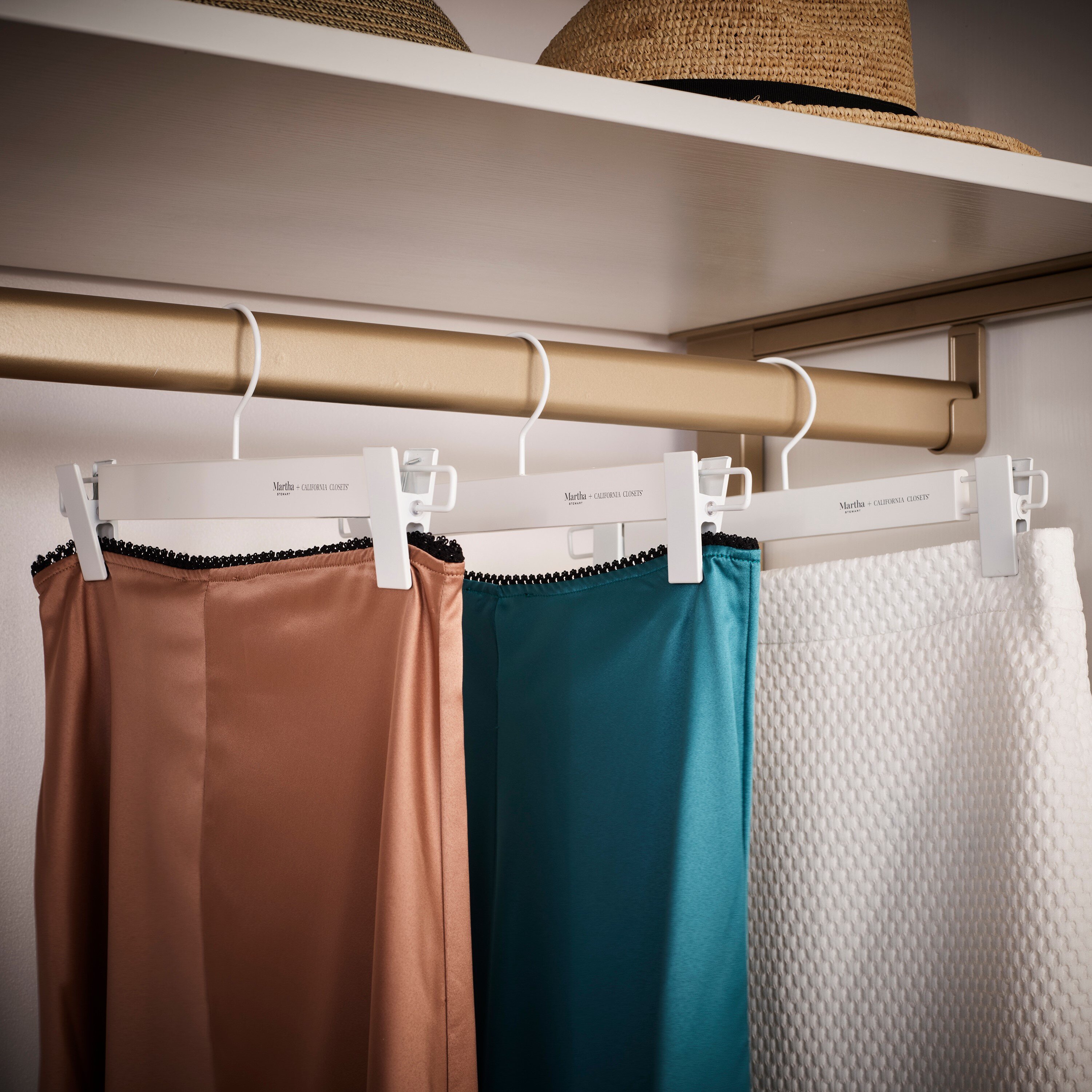 Junior Size Plastic Coordinate Attachment Skirt/Pant Hangers - 12
