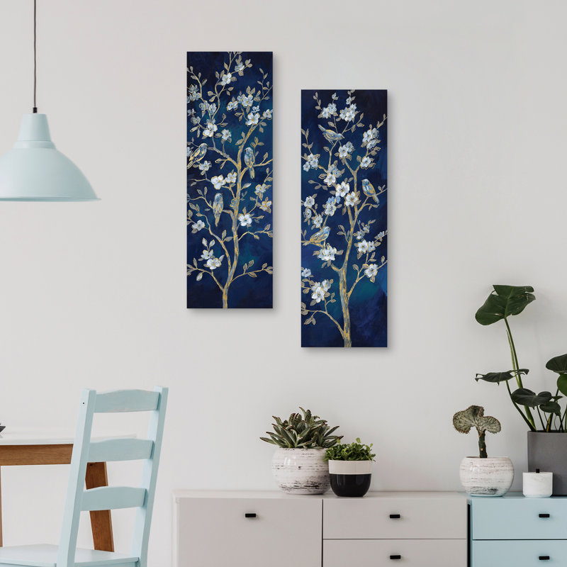 " Indigo Spring I, II " 2 - Pieces