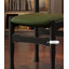 Chaise rembourrée en bois massif avec dossier rétro