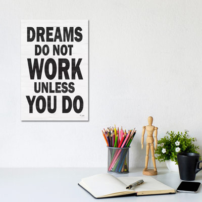 Dreams 1 Piece Wrapped Canvas Wall Art