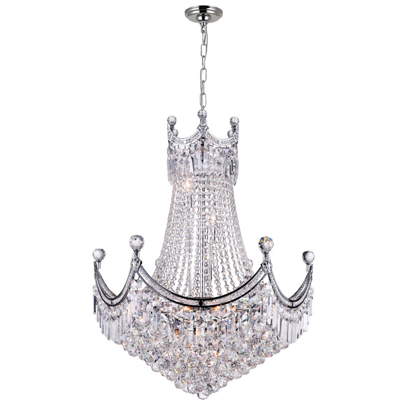Basile 15 - Light Dimmable Empire Chandelier