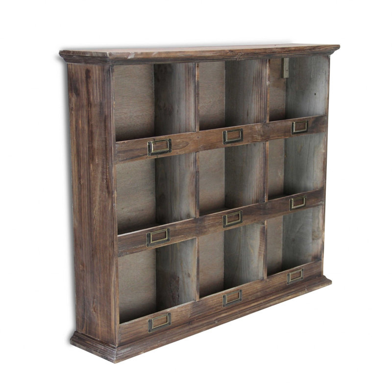 Bibliothèque standard en bois massif H 22,75 "x l 26,75"