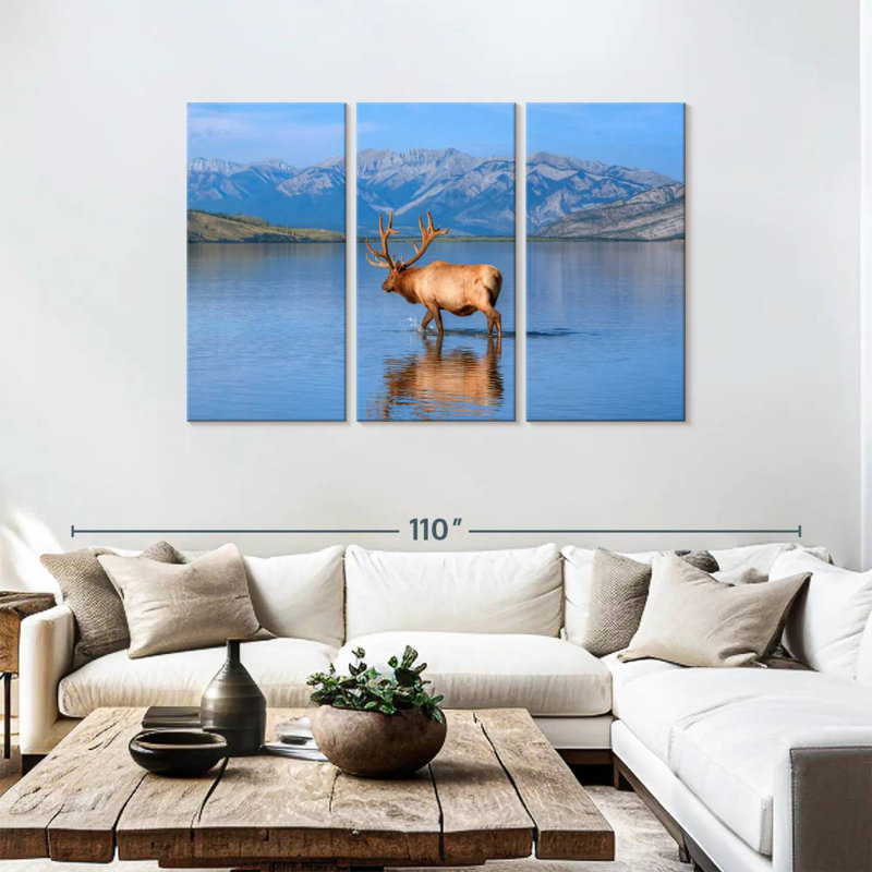 Jasper Lake Elk, 48" H x 74" W