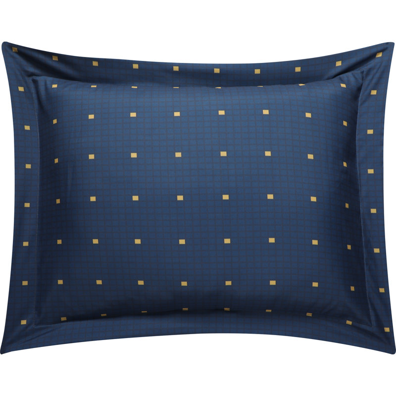 California King Navy Microfiber Geometric Comforter Set