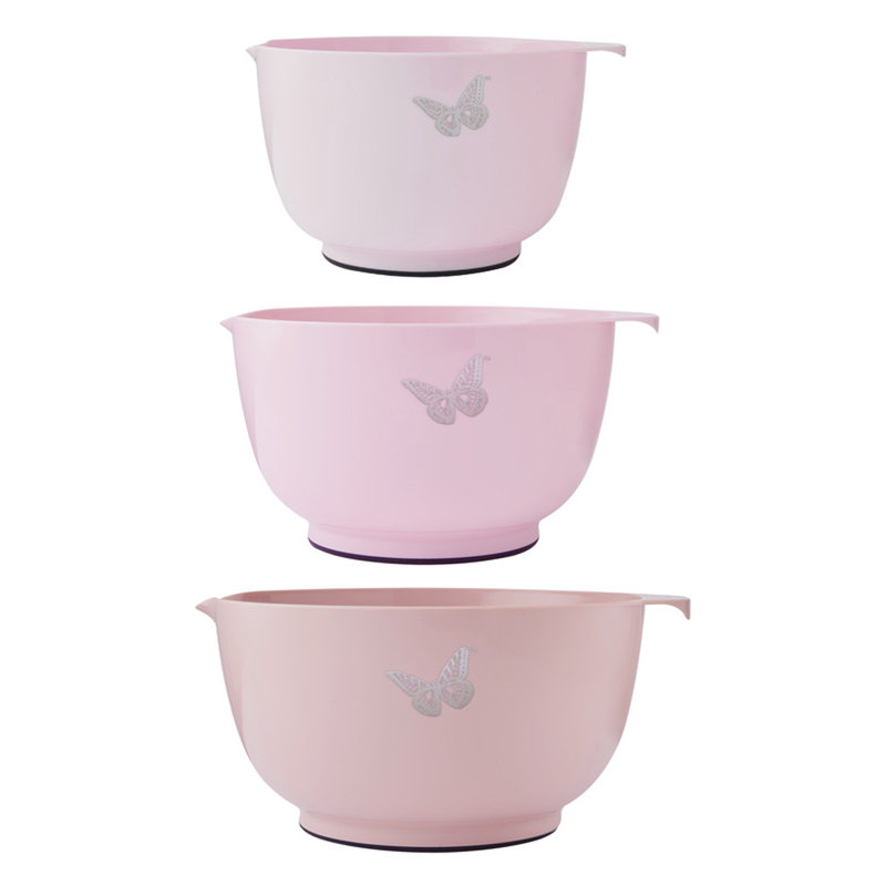 Dolly Parton 3-Piece Mixing Bowl Set, Blush