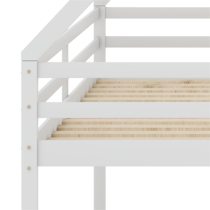 Aabidammar Kids Twin Bunk Bed, White