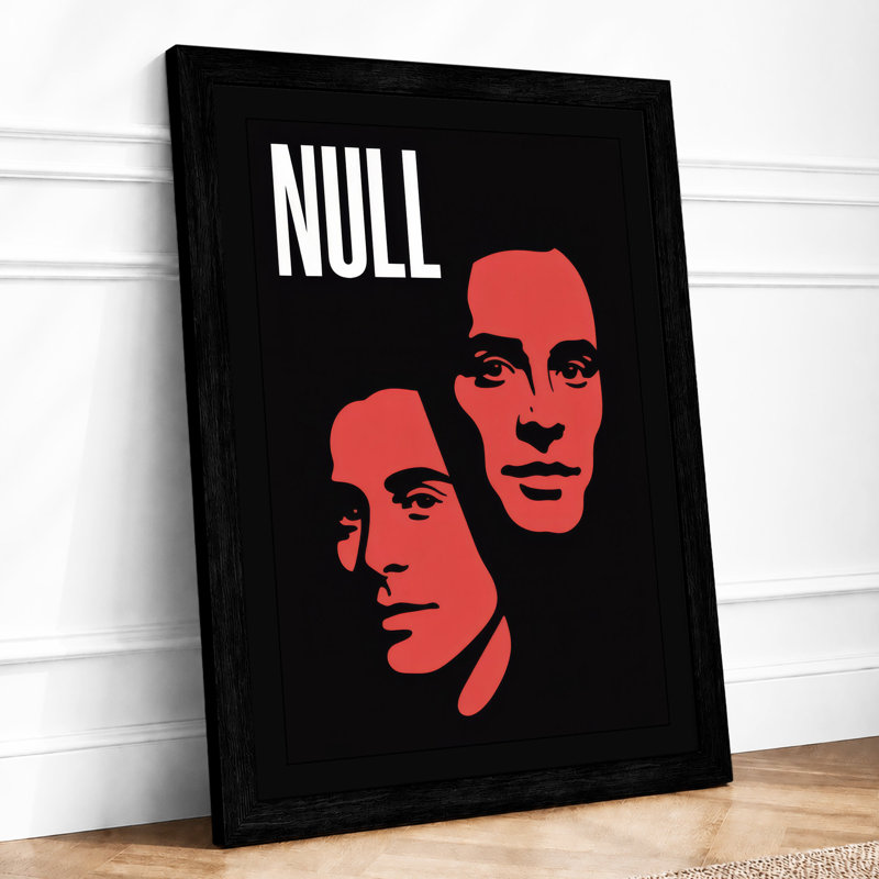 Null Modern - Framed Print, A1 - 84.1 x 59.4 cm, Black