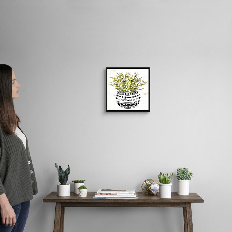 Art mural sur toile Mud, Toile avec cadre noir, H 12 po x l 12 po x P 1,75 po