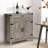 Gray Sideboard with Barn Door and Drawer