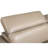 71" Beige And Silver Genuine Leather Loveseat