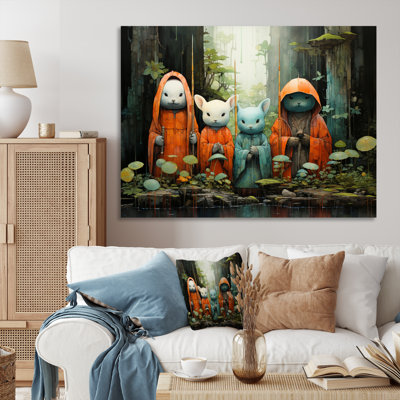 Japon Art Jizos Guardianship III - Japanese Canvas Wall Art