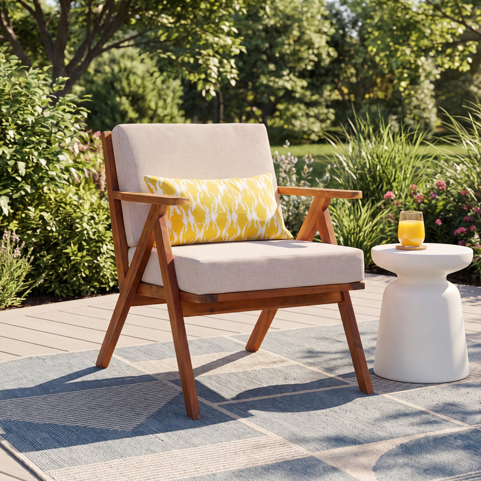 Jose Acacia Outdoor Lounge Chair