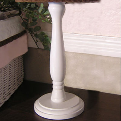 Pink Chocolate Solid Wood Accent Lamp