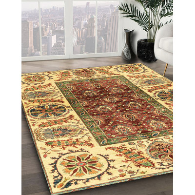 Tapis décoratif multicolore à motif abstrait