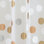 Rideau de douche iDesign Gilly Dot PEVA, hydrofuge - 72 po x 72 po, métallique