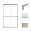 Porte de douche sans cadre Transoli Frederick de l 48 po x H 76 po, verre trempé transparent de 5/16 po-62265226