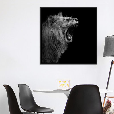 «Lion I», reproduction de photo sur toile