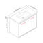 Meuble-lavabo simple l 36 po x P 18,1 po x H 32,2 po Fidelina-684501919
