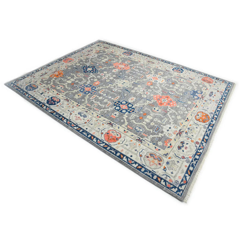 Jarya Hand Knotted Oriental Indoor Rug, Rectangle 9' x 12'
