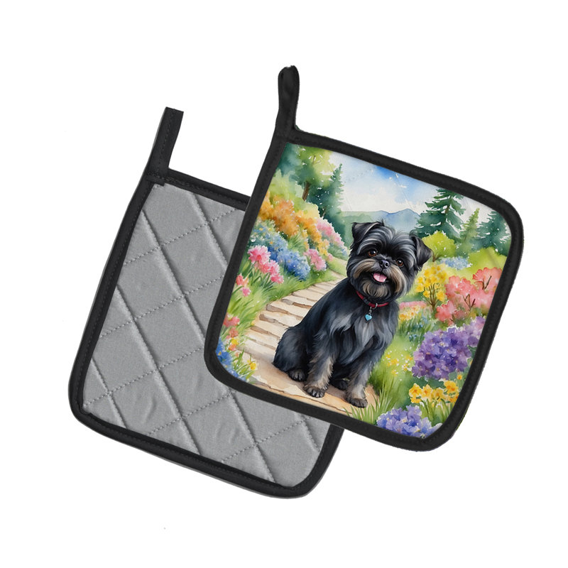 Caroline's Treasures Floral Polyester Potholder Set