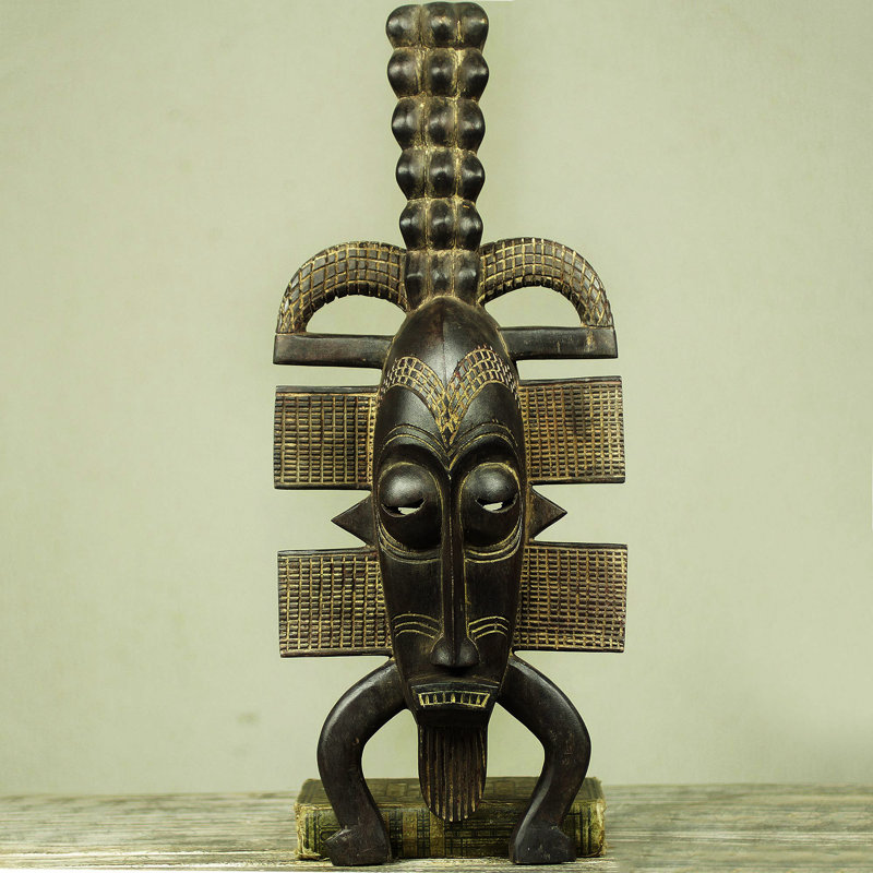 Masque de bois africain Senoufo II