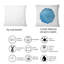 Carré, symbole de l'alchimie et de la géométrie sacrée III - Coussin décoratif imprimé bohémien et éclectique-60159129