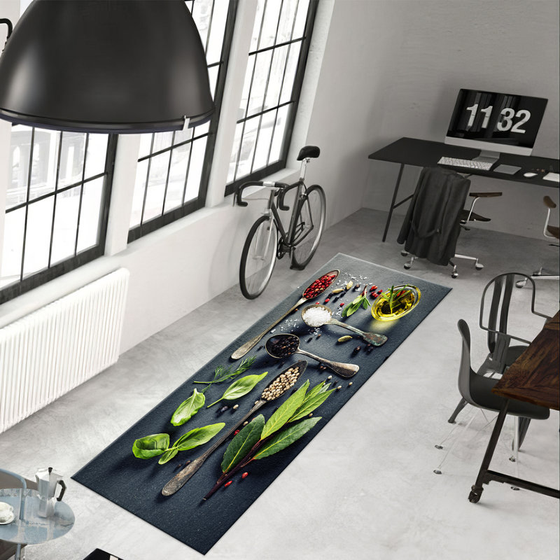 Vibrant Floral Pattern Non Woven Soft Printed Rug with Elegant Design for Indoor Home Decoration, Rectangle 2'8" x 4'11"