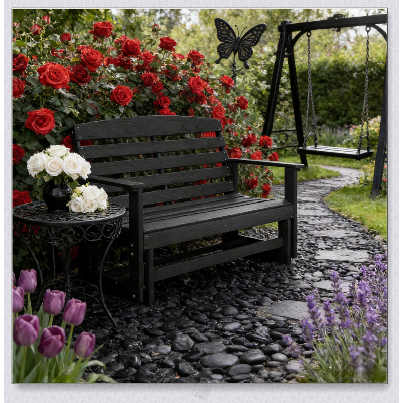 Banc oscillant Loreseat, Noir