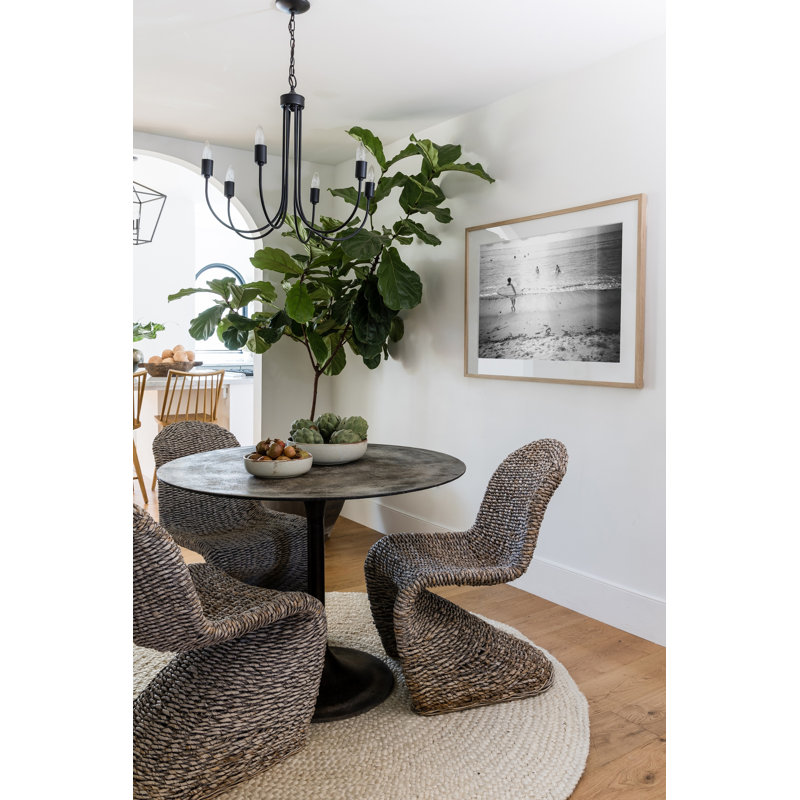 Jute / Sisal Area Rug in Beige, Round 6'