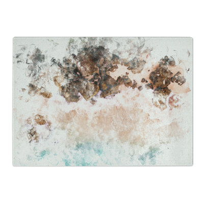 Tempered Glass Beach Lines Chopping Board