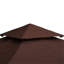 Auvent de remplacement pour abri de jardin 9,8 pi X, housse 2 blocs, tissu, café, pour abris de jardin extérieurs 9,86 pi 01-0153 et 100100-076, tissu, compatible avec