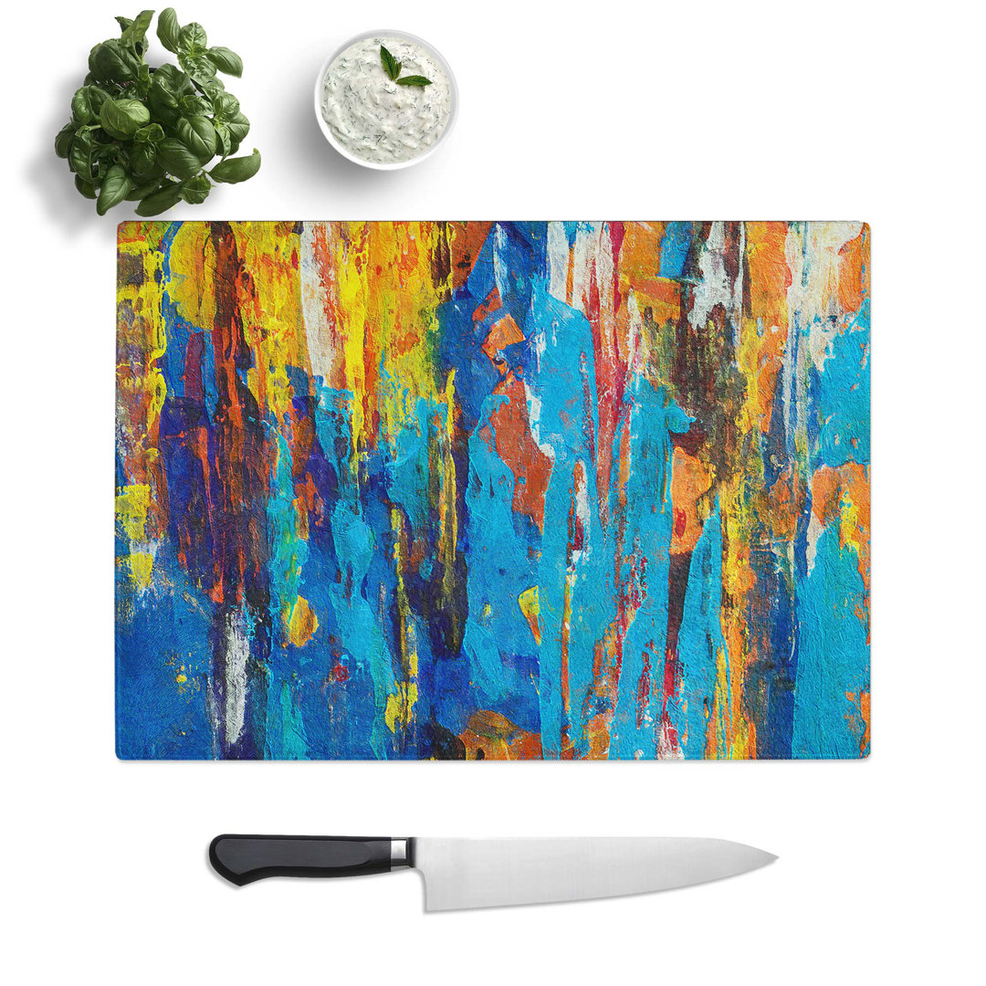 Tempered Glass Art Painting Vol.482 Chopping Board