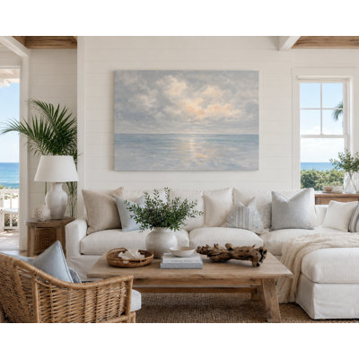 Blue Passage Wrapped Canvas Wall Art