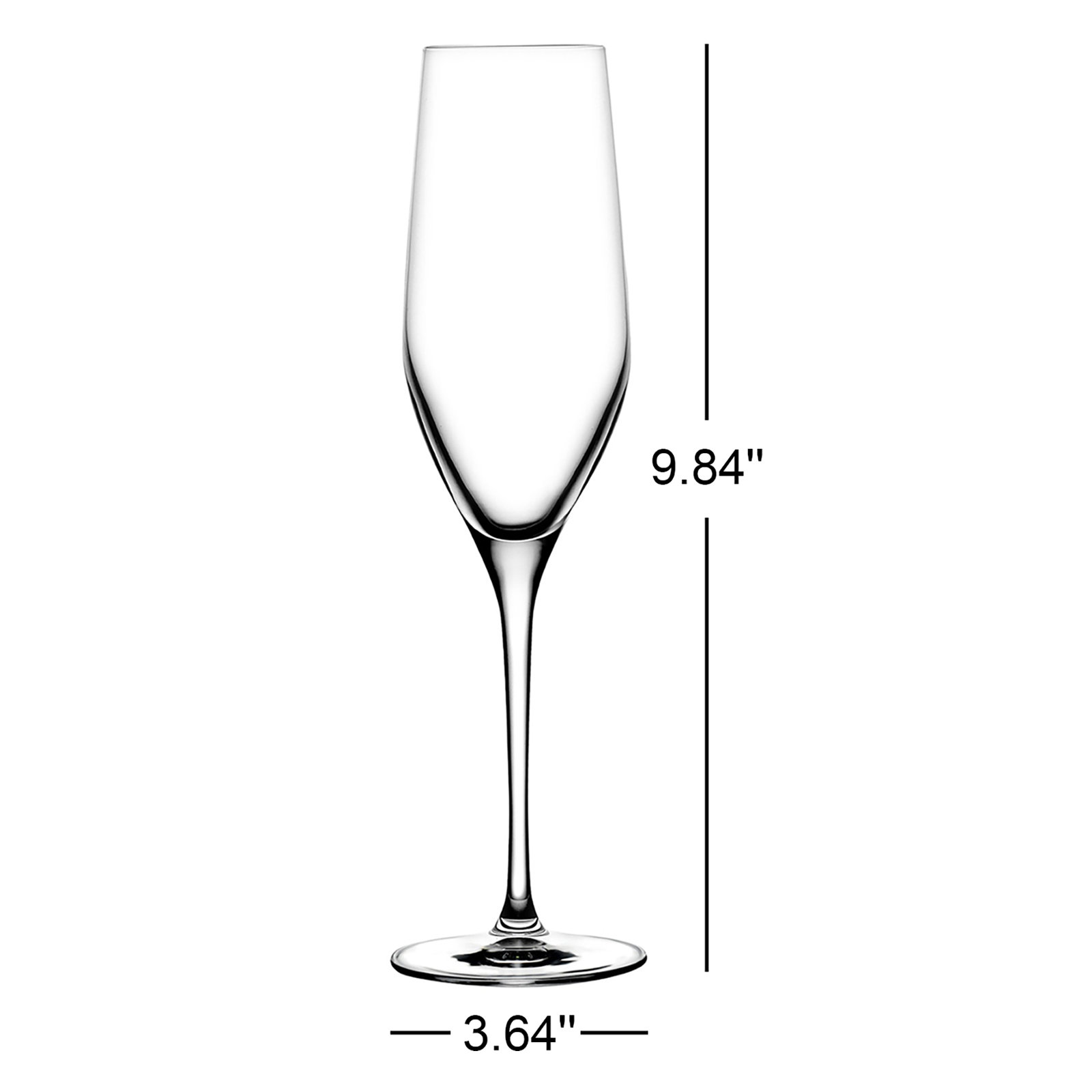 Vinifera Crystal Champagne Flute