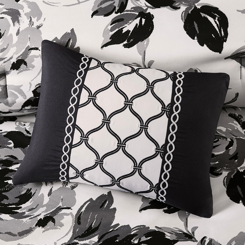 Literie à imprimé floral ultra doux pour lit simple / simple TG - motif d'édredon, lavable à la machine