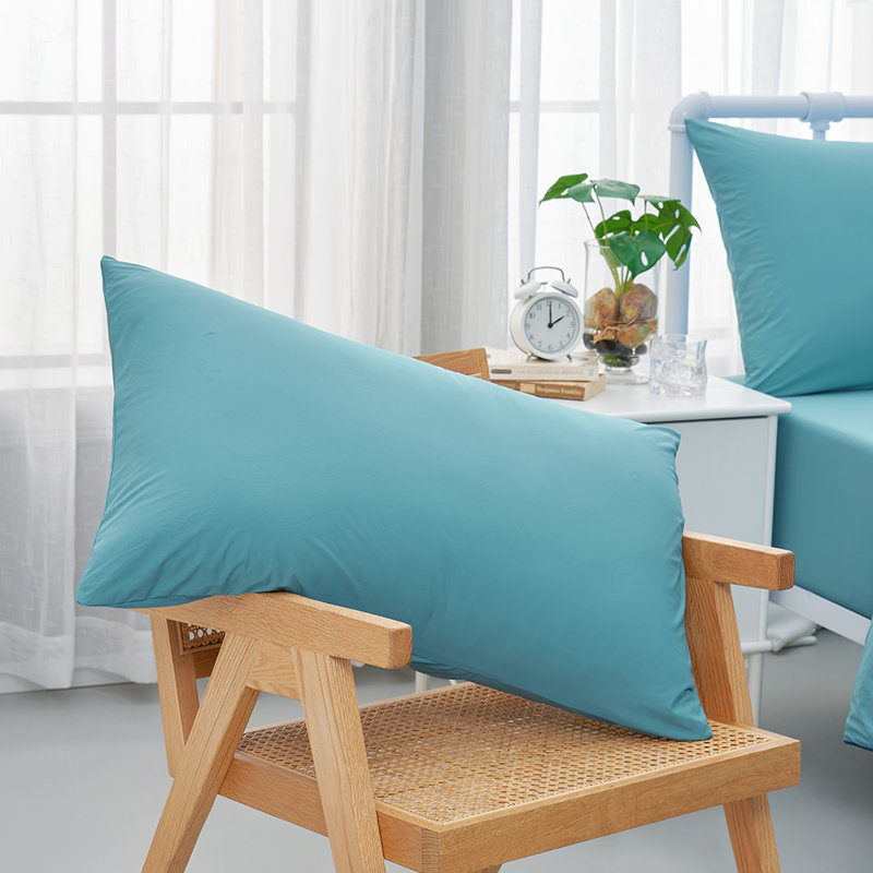 Pillowcase Nylon Knitted, Blue, Queen Pillow Case