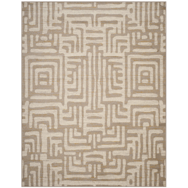 Holub Geometric Hand Woven Area Rug, Rectangle 201 x 279 cm