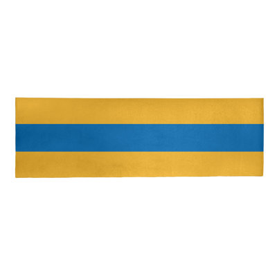 Tapis à rayures jaune/bleu/ardoise