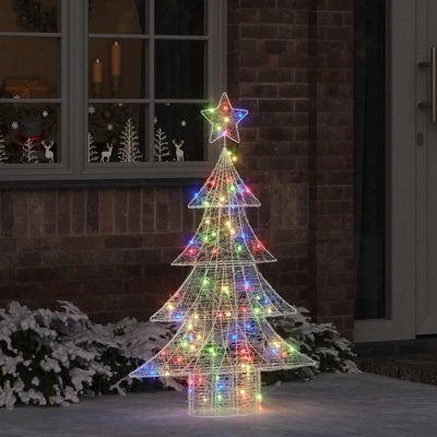 vidaXL Christmas Tree with 240 LEDs Acrylic