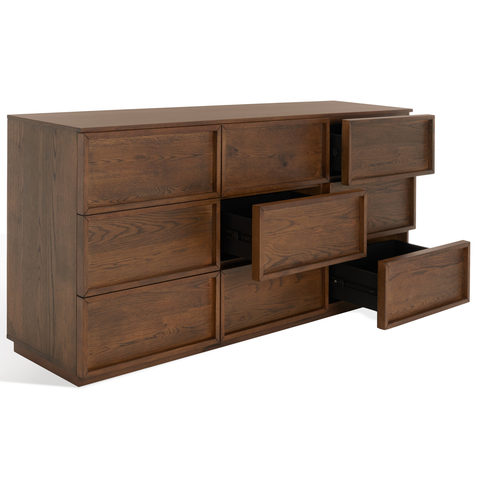 Hudson 9-Drawer Dresser , Medium Oak