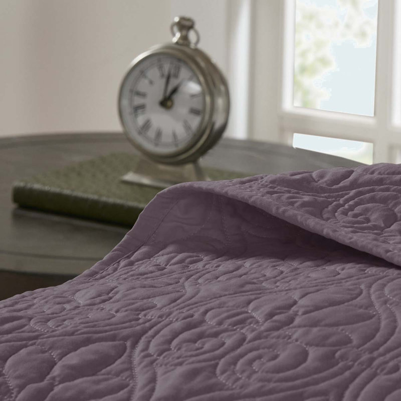 Reversible Bedspread Set Purple King