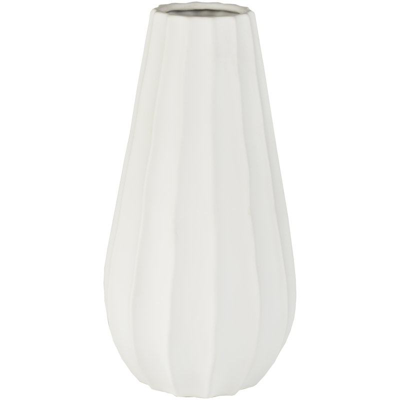 Ivory 17'' Ceramic Table Vase, Ivory