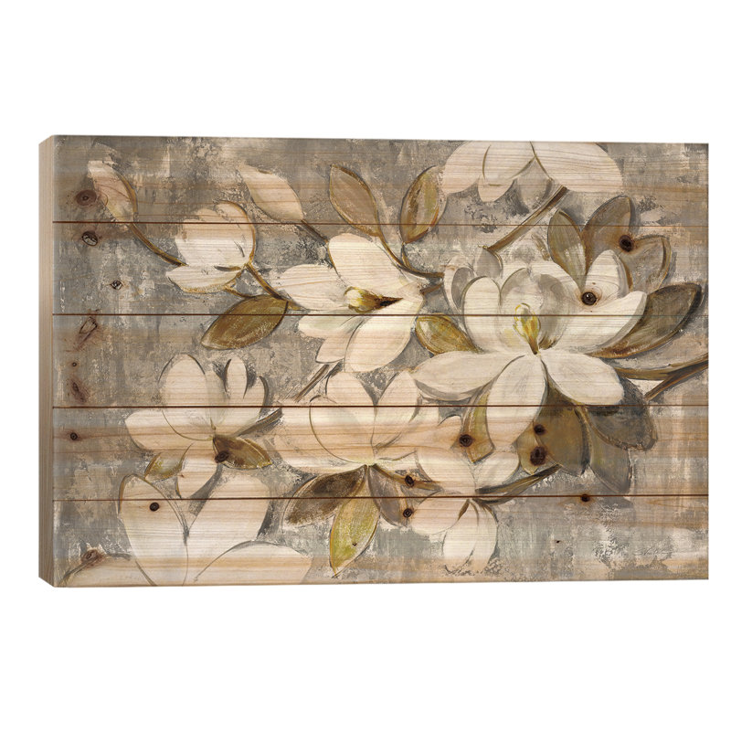 «Magnolia Simplicity» par Silvia Vassileva, impression sur bois sans cadre, L 26 po x H 18 po