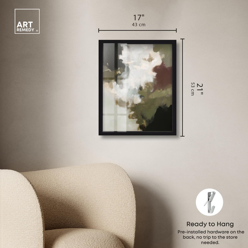 «Earthy Palette III Boho Art Shadowbox» par Art Remedy, H 21 po x l 17 po, Noir