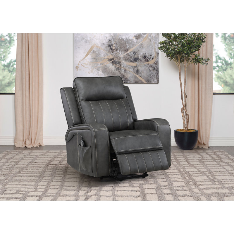 Rodas Upholstered Power Lift Recliner Chair Grey