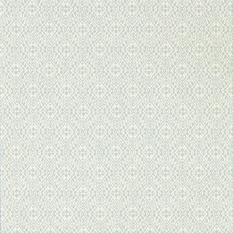 Pinjara Trellis Wallpaper, Blue Clay