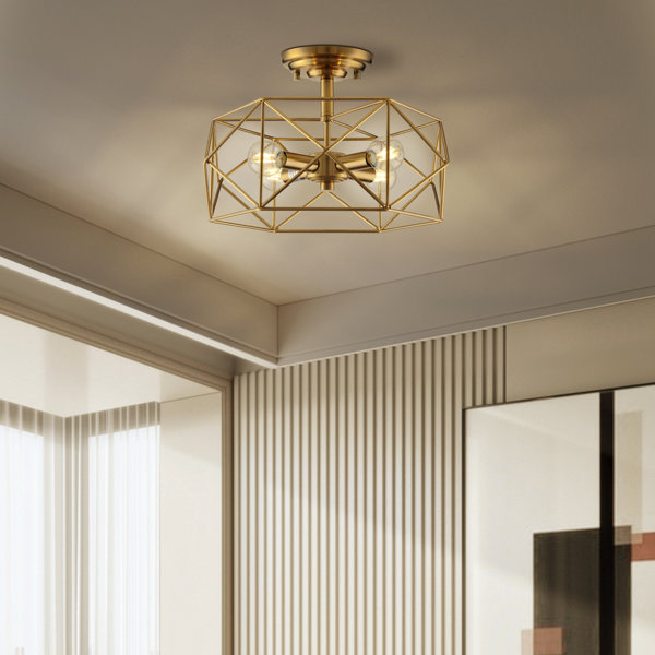 Mercer41 Yassere Semi Flush Mount | Wayfair